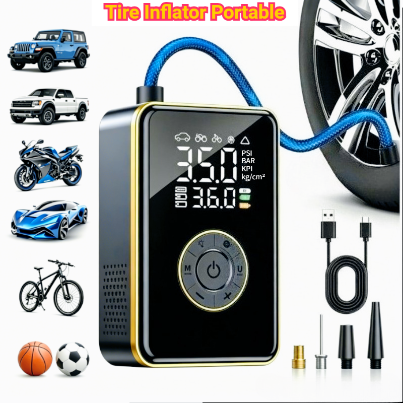 Air Compressor - Tire Inflator Portable Air Compressor, Lightning-Fast