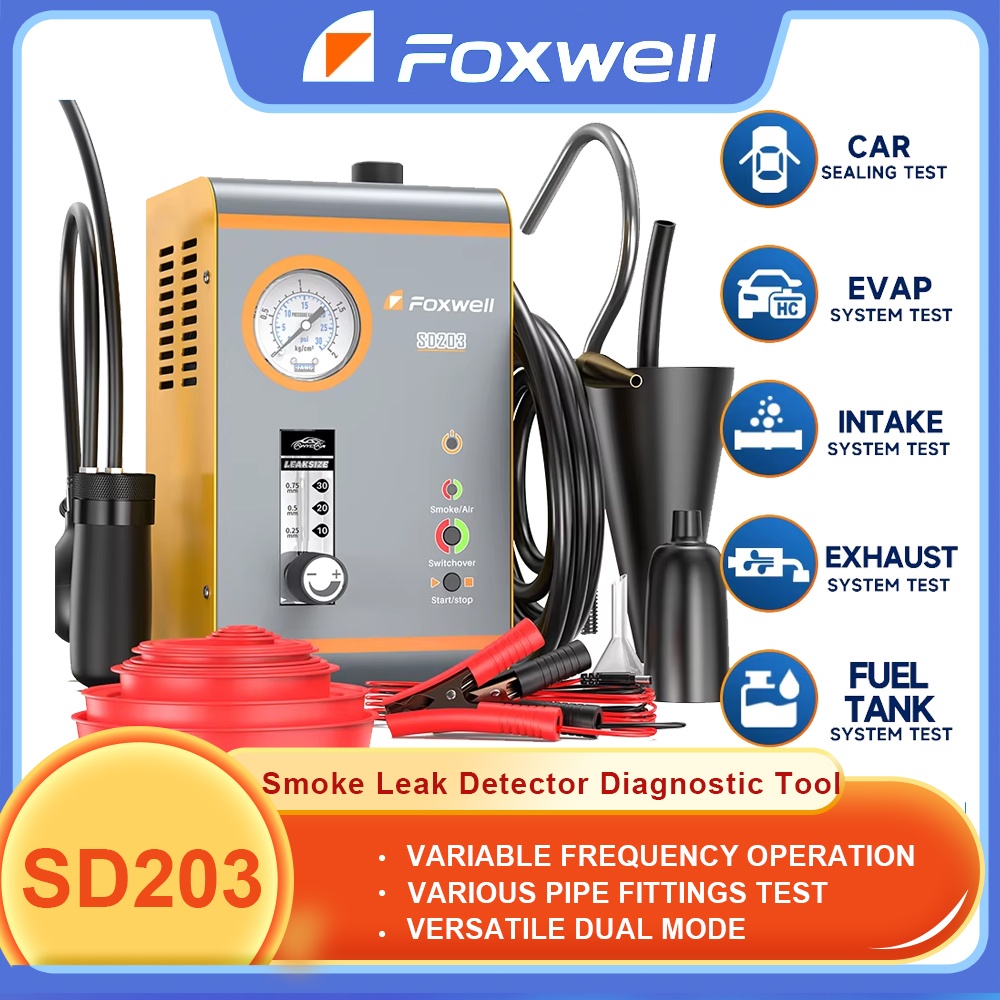 Smoke Leak Detector - 12V Automotive Smoke Machine FOXWELL SD203