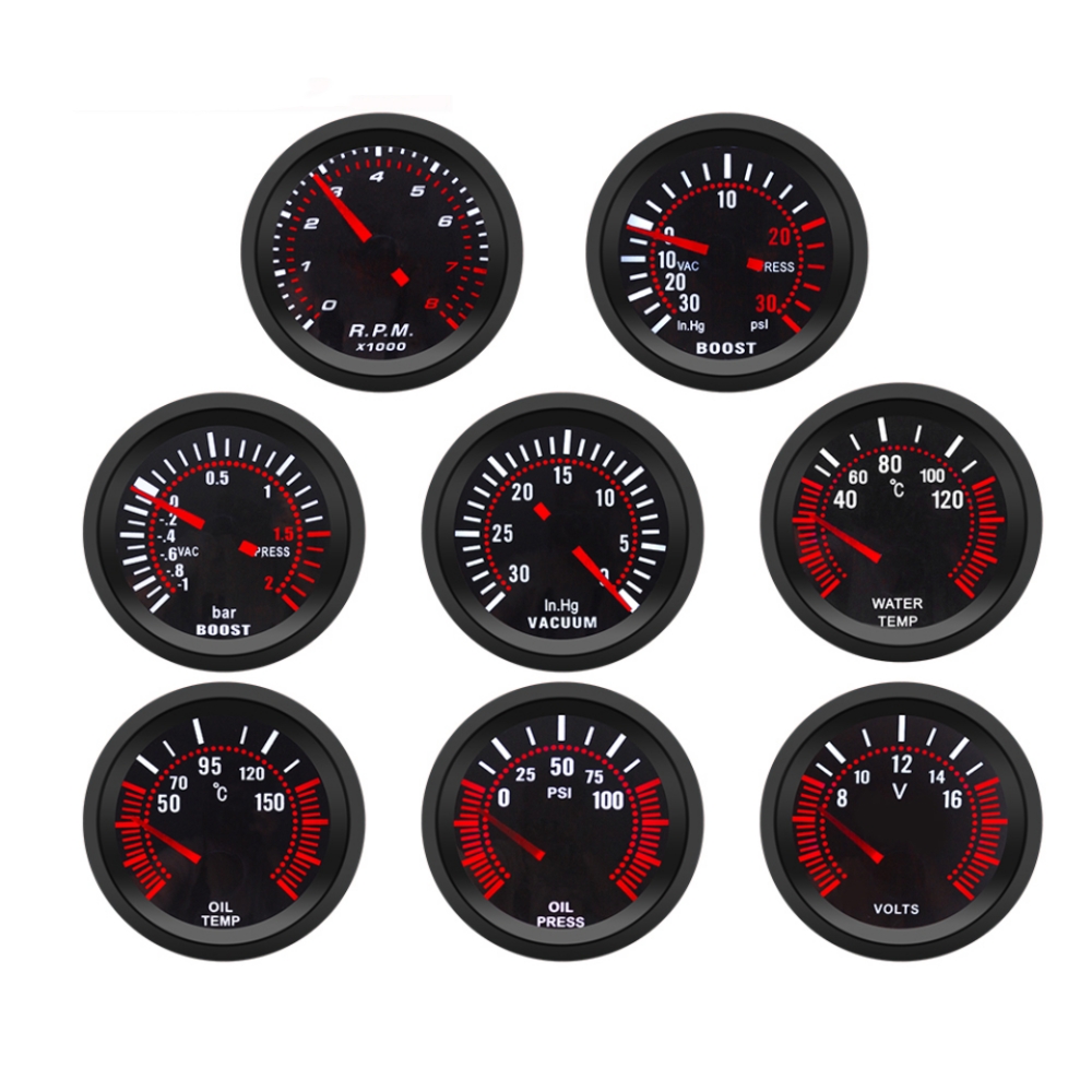 2″ 52mm Tachometer RPM Boost G - Smoke Leak Detector recension och pris