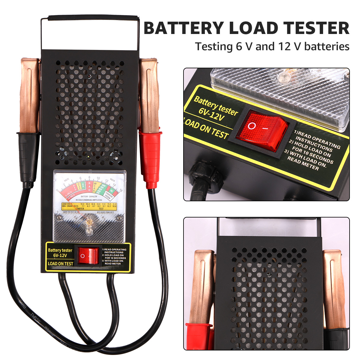 Car Battery Load Tester 6V-12V - Battery Load Tester recension och pris