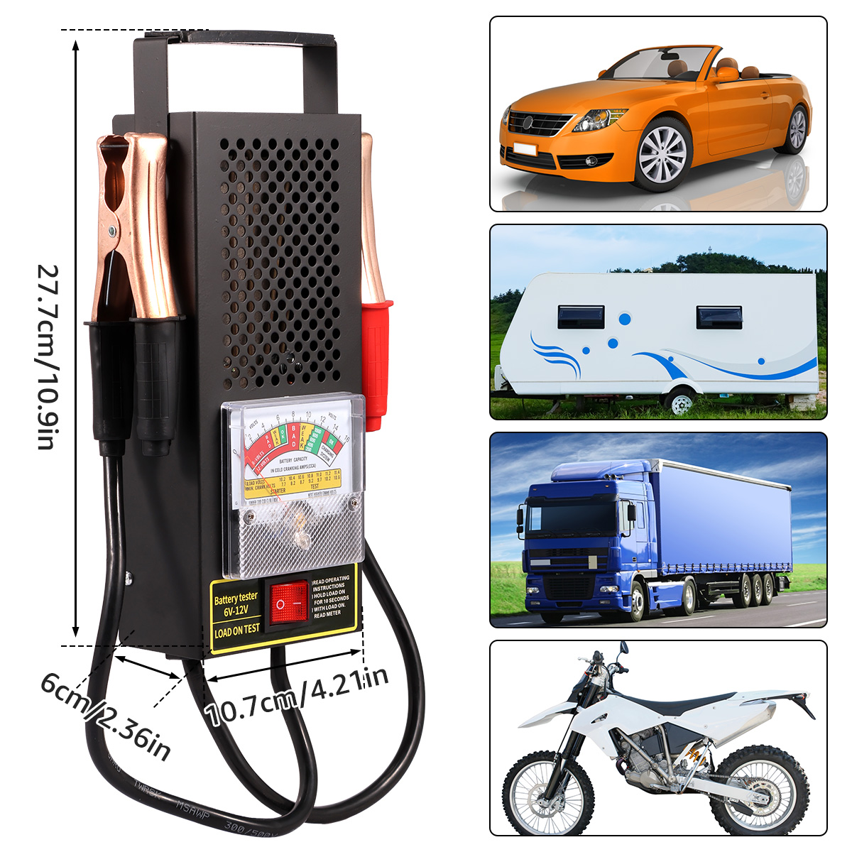 Car Battery Load Tester 6V-12V - Battery Load Tester recension och pris