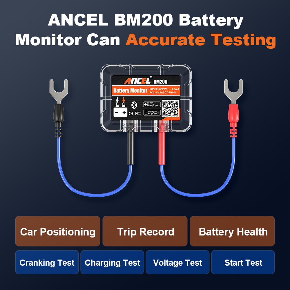 ANCEL BM200 Wireless Bluetooth - Battery Load Tester recension och pris