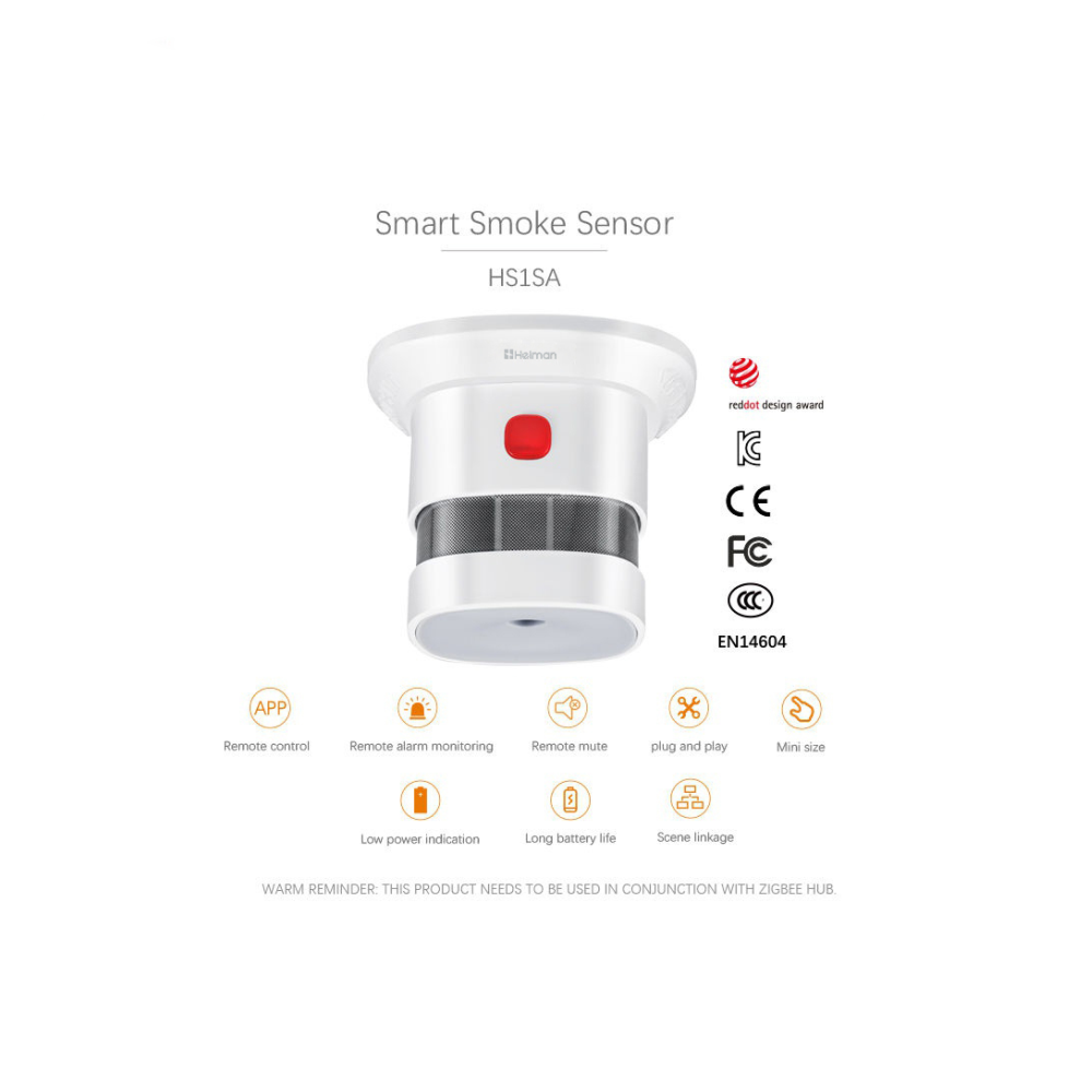 Tuya Smart Zigbee Smoke Detect - Smoke Leak Detector recension och pris