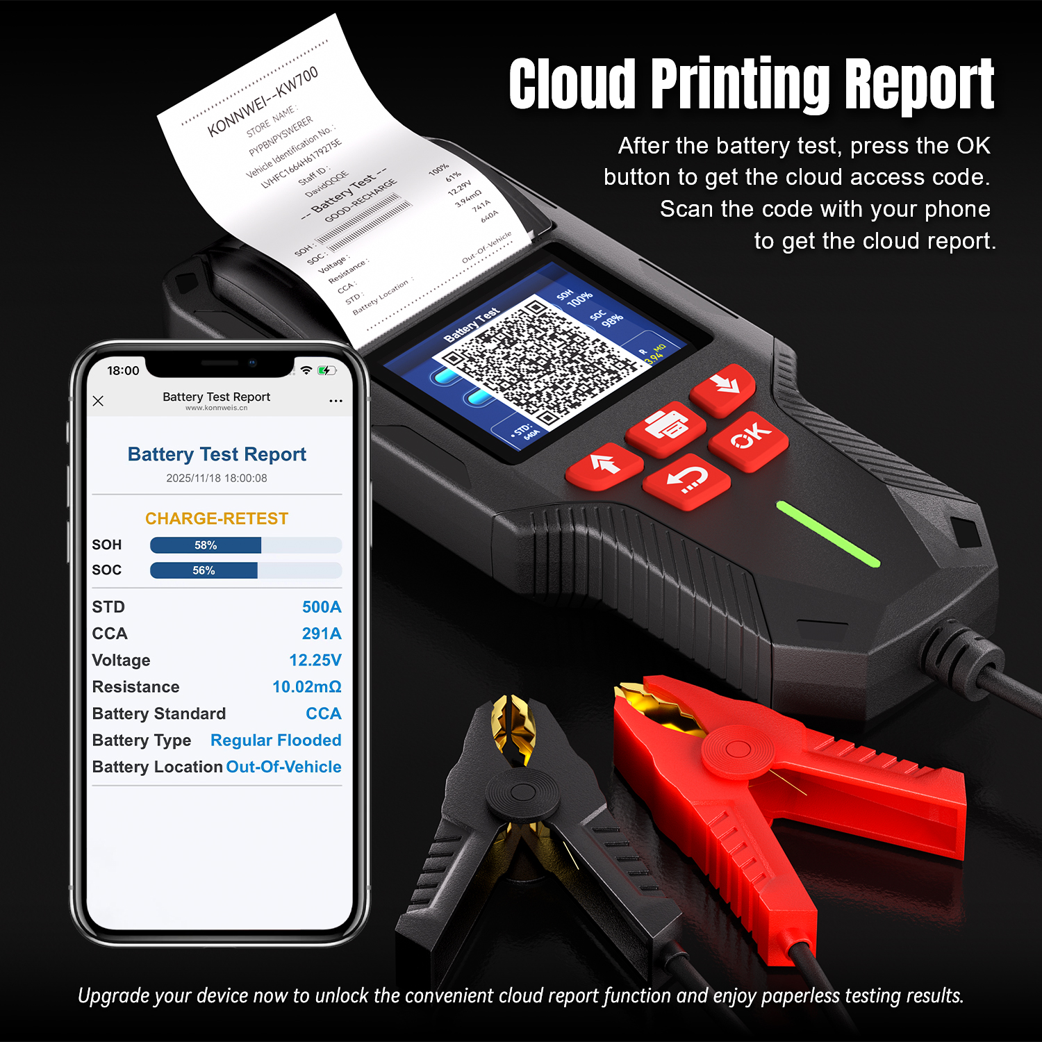 KONNWEI KW700 12V 24V Car & Tr - Battery Load Tester recension och pris