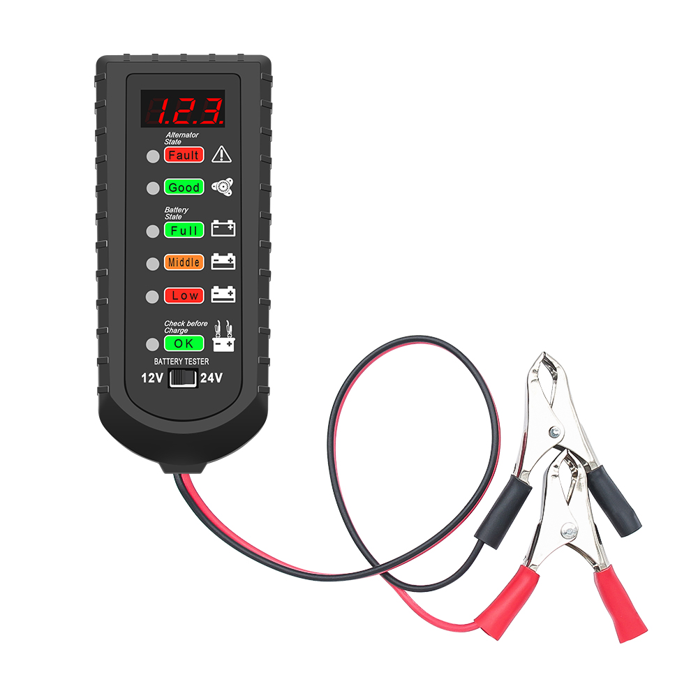 12V 24V Car Battery Tester LED - Battery Load Tester recension och pris