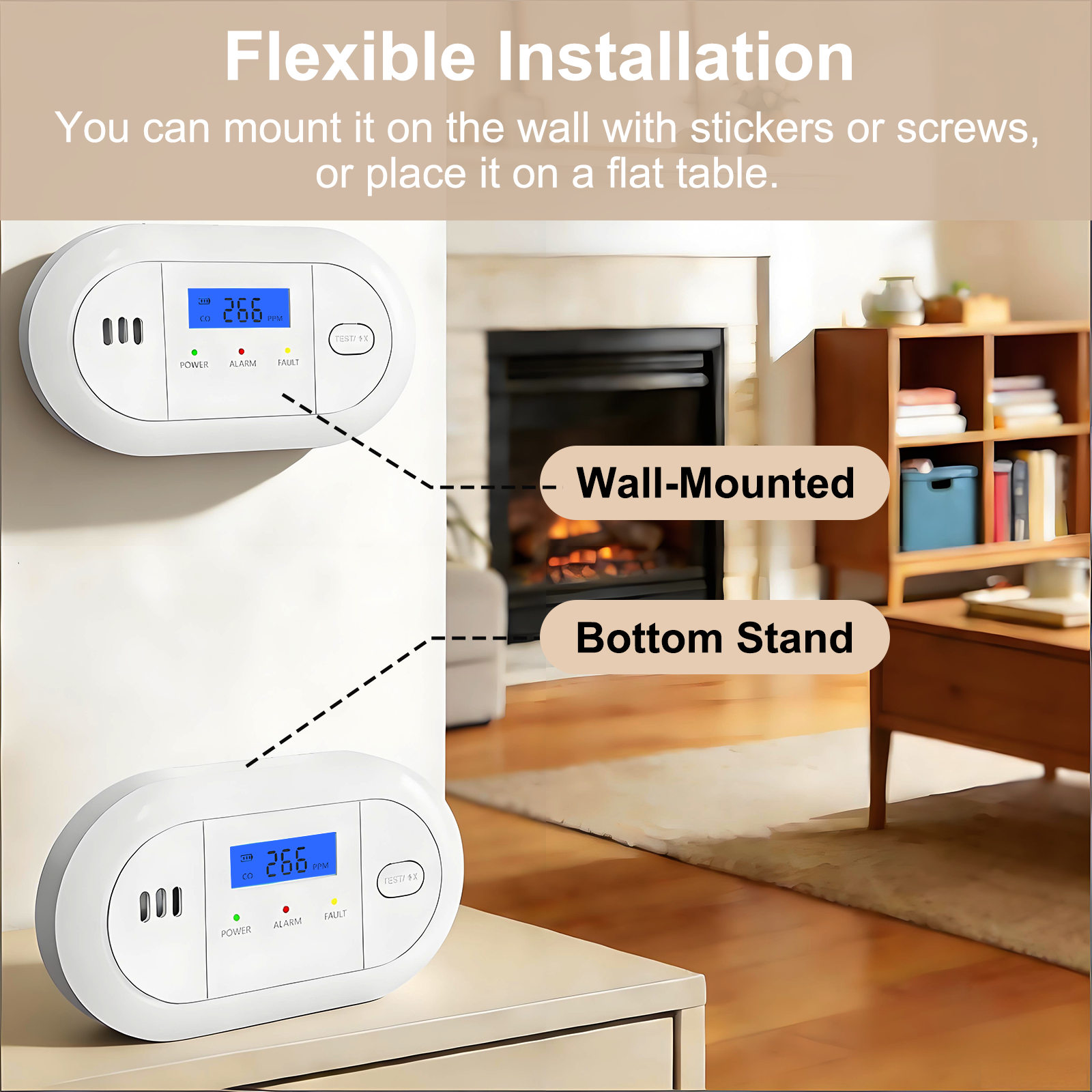 LCD Display Carbon Monoxide Al - Smoke Leak Detector recension och pris