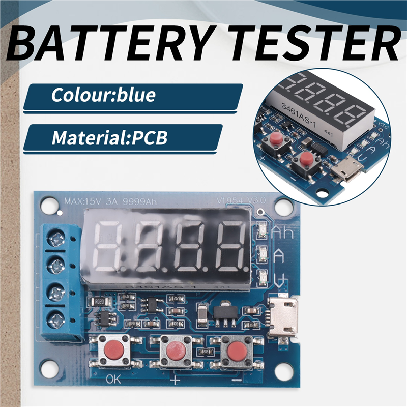 L72A-1 Piece ZB2L3 Blue 18650  - Battery Load Tester recension och pris