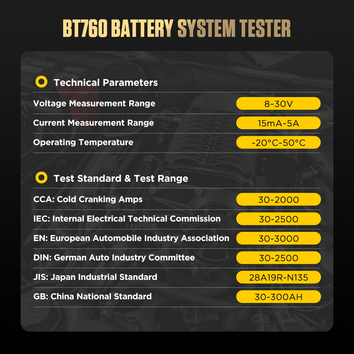 AUTOOL BT760 Automobile Batter - Battery Load Tester recension och pris