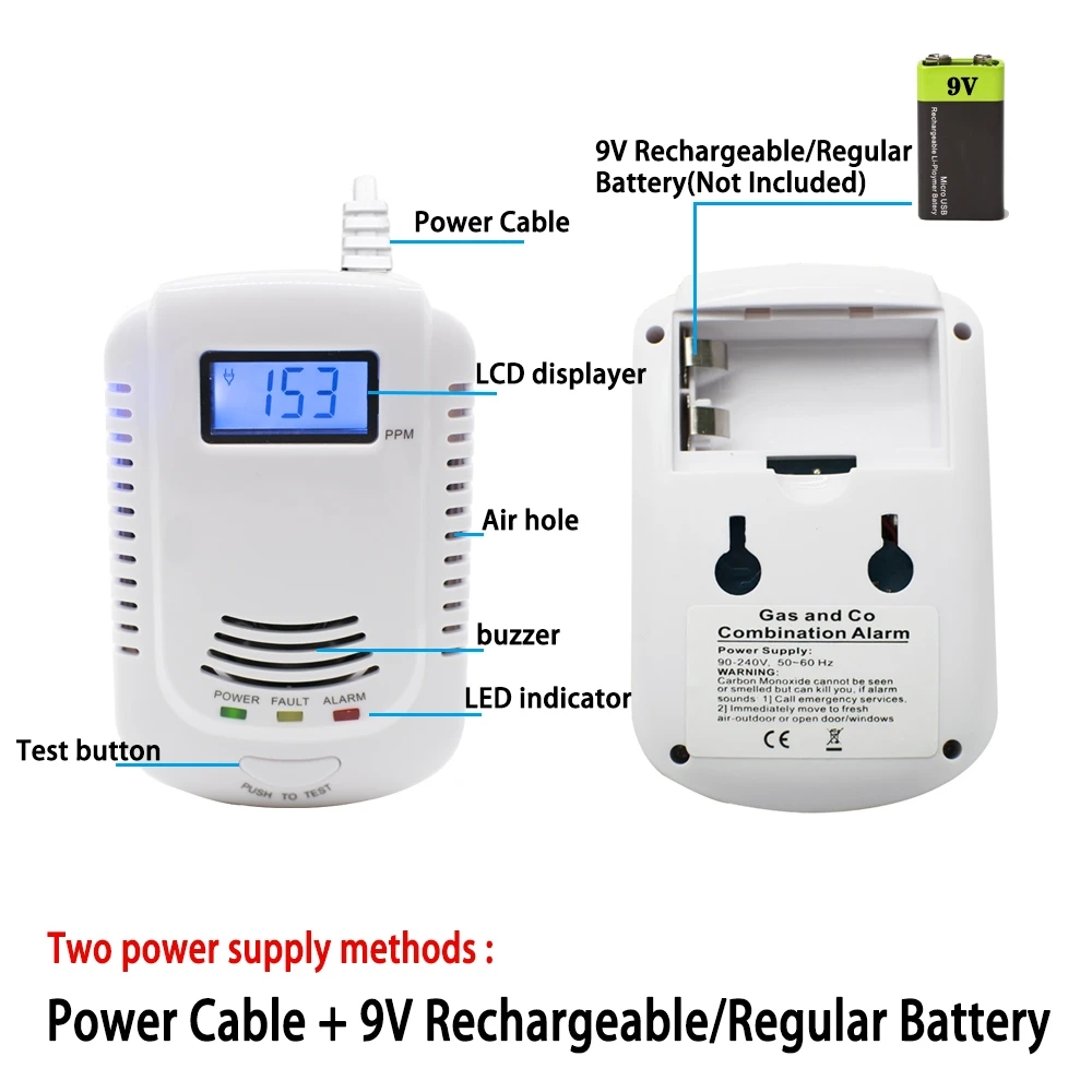 New CO Leak Detector 2-in-1 Ca - Smoke Leak Detector recension och pris