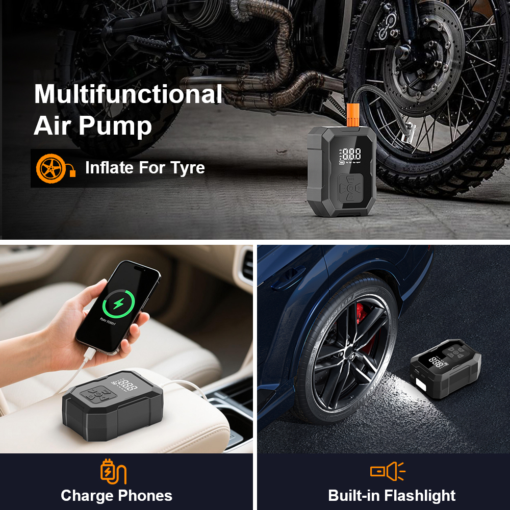 YIJU Mini Air Pump Tire Inflat - Air Compressor recension och pris